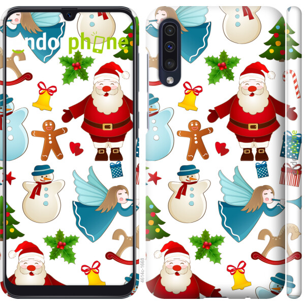 

Чехол на Samsung Galaxy A50 2019 A505F Новогодний 1 4614u-1668, Силикон