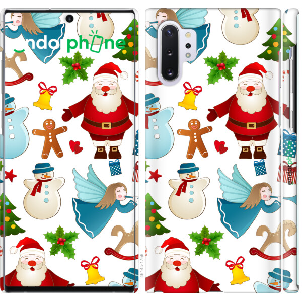

Чехол на Samsung Galaxy Note 10 Plus Новогодний 1 4614m-1756, Пластик матовый