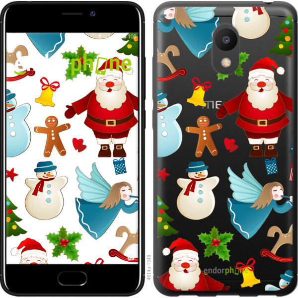 

Чехол на Meizu M6 Новогодний 1 4614u-1349, Силикон