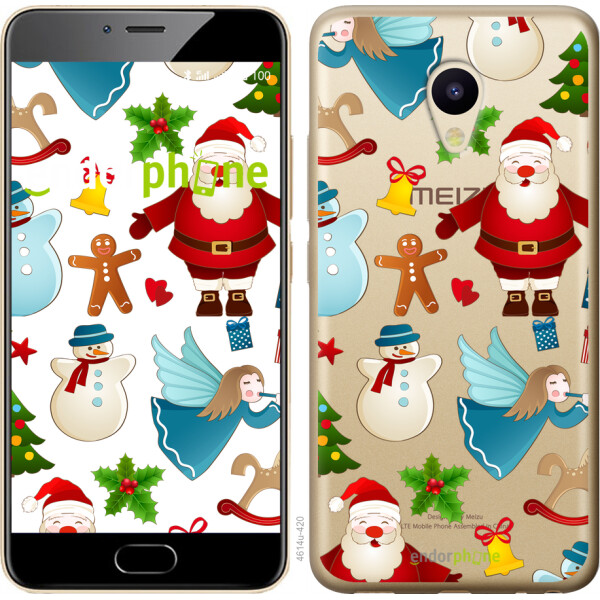 

Чехол на Meizu M5 Новогодний 1 4614u-420