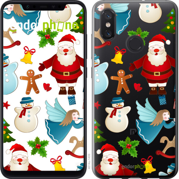 

Чехол на Xiaomi Mi8 Новогодний 1 4614u-1499, Силикон