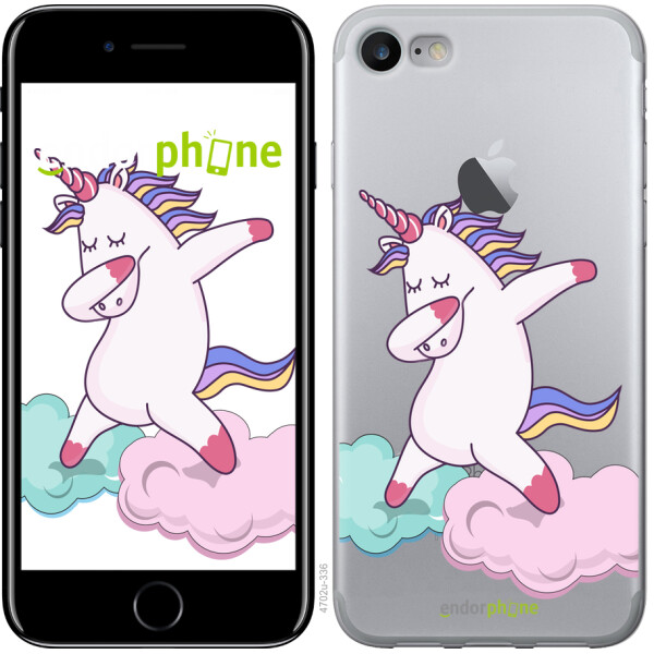 

Чехол на iPhone 7 Единорог 4702t-336, 2D пластик