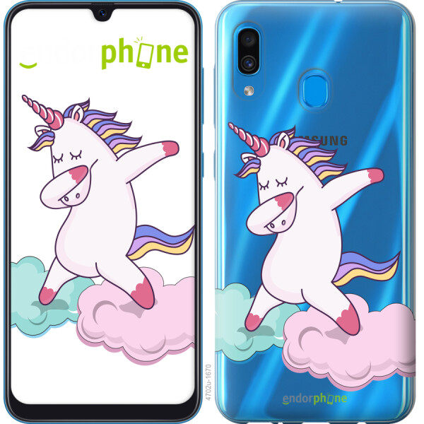

Чехол на Samsung Galaxy A30 2019 A305F Единорог 4702m-1670, Пластик матовый