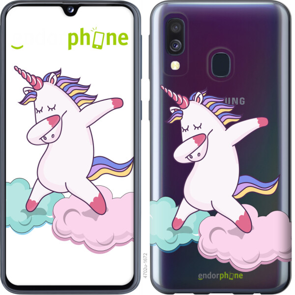 

Чехол на Samsung Galaxy A40 2019 A405F Единорог 4702t-1672