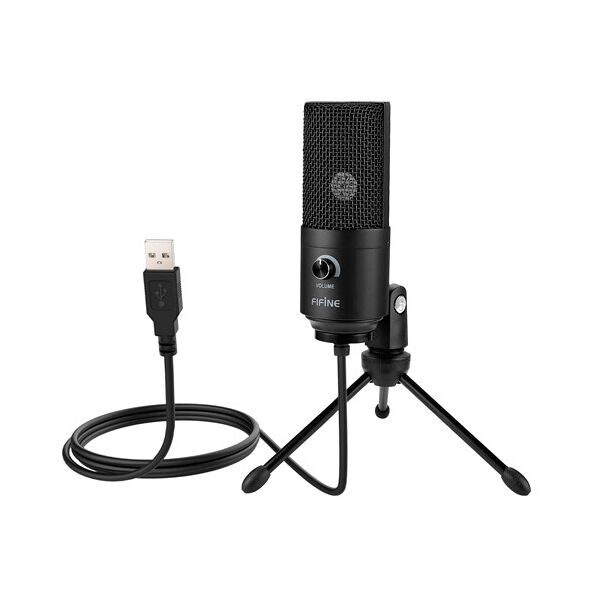 

Микрофон студийный проводной для записи UKC-M900USB + штатив + поп-фильтр
