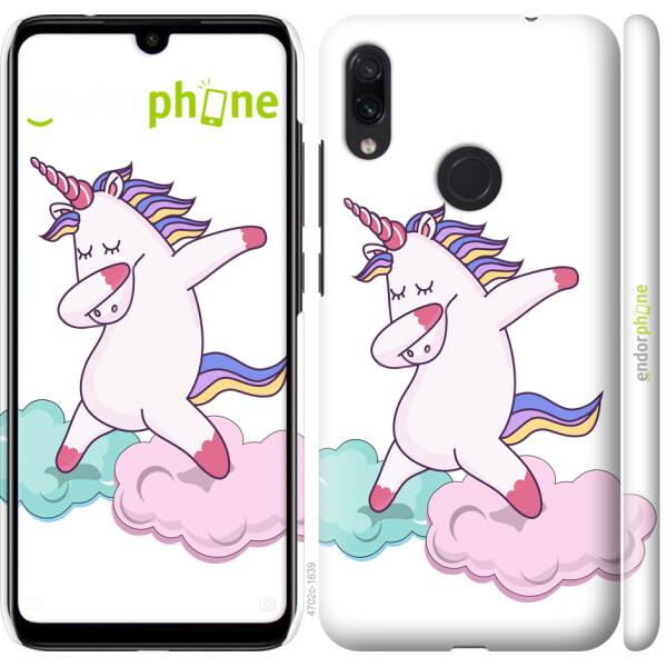 

Чехол на Xiaomi Redmi Note 7 Единорог 4702u-1639, Силикон