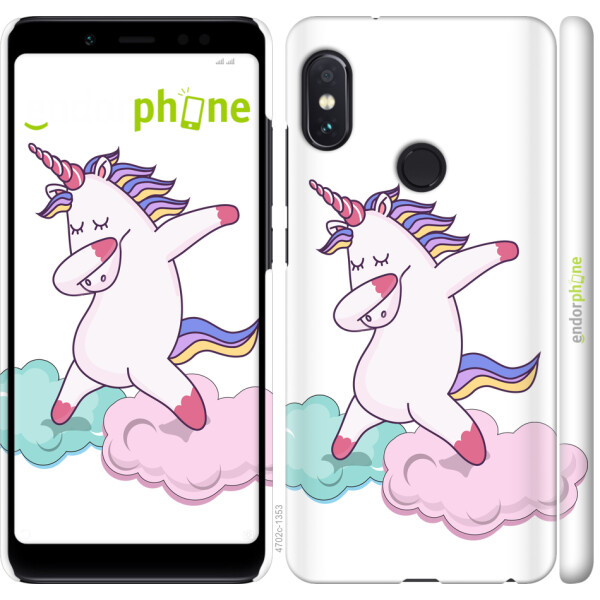 

Чехол на Xiaomi Redmi Note 5 Pro Единорог 4702m-1353, Пластик матовый