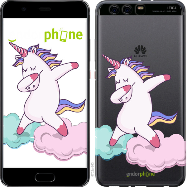 

Чехол на Huawei P10 Plus Единорог 4702u-963, Силикон