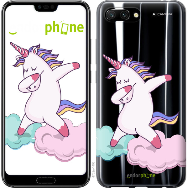 

Чехол на Huawei Honor 10 Единорог 4702u-1496, Силикон