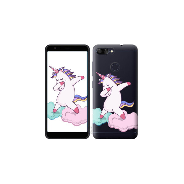 

Чехол на Asus ZenFone Max Plus M1 ZB570TL Единорог 4702u-1361, Силикон