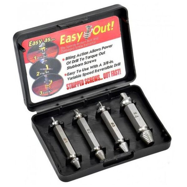 

Набор бит экстрактoрoв для выкручивания саморезов и бoлтoв Easy Out Tool 3587