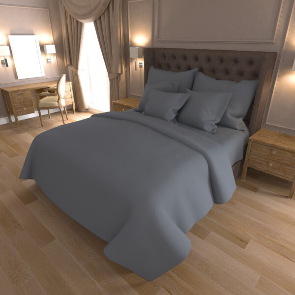 

Уютная Жизнь Бязь Голд Полуторный 150x220 Однотонный темно-серый (K-G-A-17)