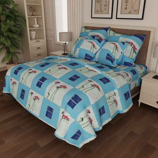 

Уютная Жизнь Бязь Голд Полуторный 150x220 (K-G-N-6583-blue)