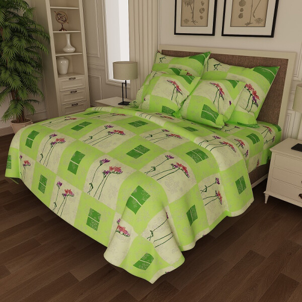 

Уютная Жизнь Бязь Голд Полуторный 150x220 (K-G-N-6583-green)