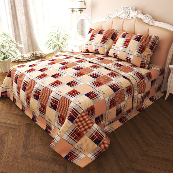 

Уютная Жизнь Бязь Голд Семейный 150x220x2 Apple (K-G-N-7284-brown)