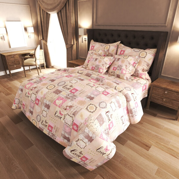 

Уютная Жизнь Бязь Голд Полуторный 150x220 LOVE (K-G-N-7324)