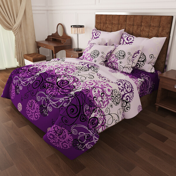 

Уютная Жизнь Бязь Голд Евро 200x220 (K-G-N-0336-violet)