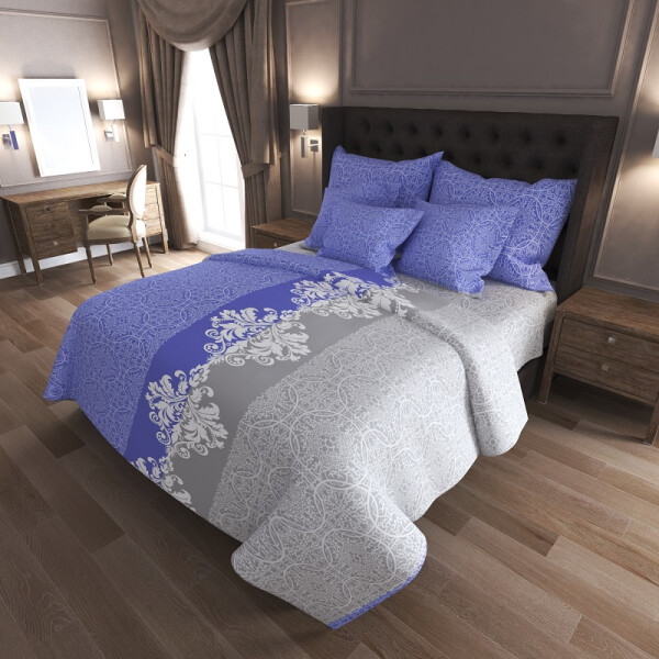 

Уютная Жизнь Бязь Голд Семейный 150x220x2 (K-G-N-7427-blue)
