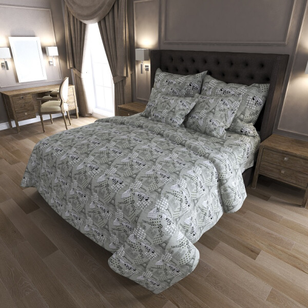 

Уютная Жизнь Бязь Голд Евро 200x220 (K-G-N-7218-grey)