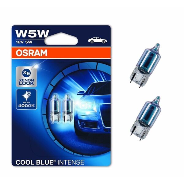 

Лампа накаливания Osram Cool Blue Intense W5W 12V 5W 2 шт. (2825HCBI-02B)