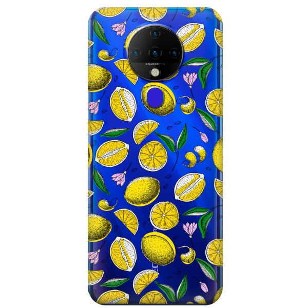 

Прозрачный силиконовый чехол iSwag для Tecno Spark 6 с рисунком - Лимоны (KS9524)