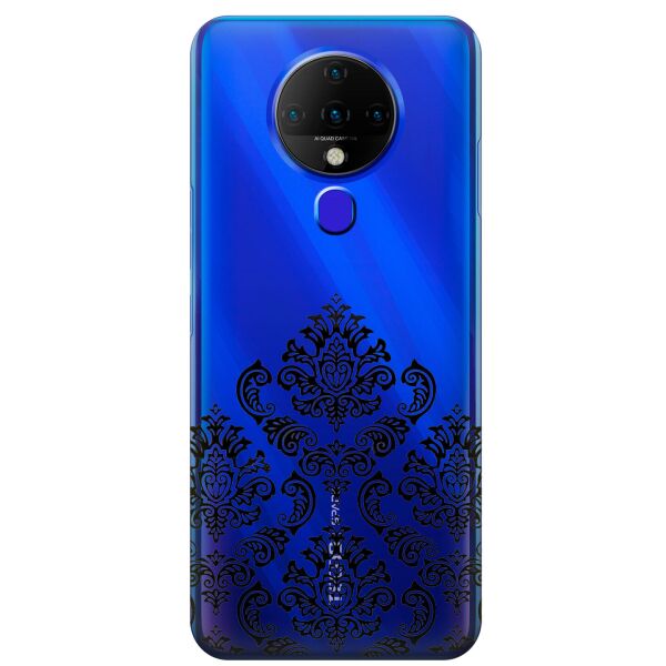 

Прозрачный силиконовый чехол iSwag для Tecno Spark 6 с рисунком - Мандала (KS9526)