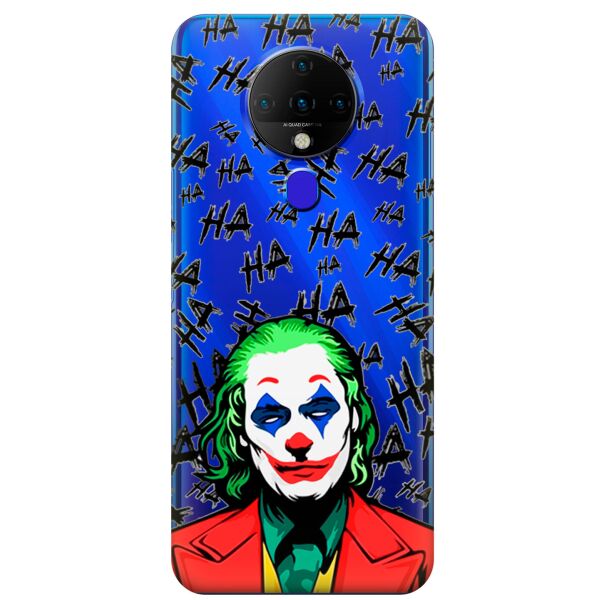 

Прозрачный силиконовый чехол iSwag для Tecno Spark 6 с рисунком - Джокер (KS9568)