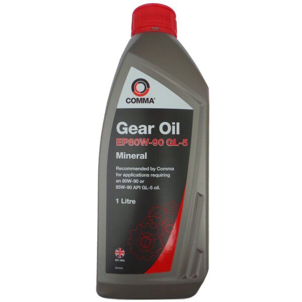 

Трансмиссионное масло Comma GEAR OIL EP80-90 GL-5 1л