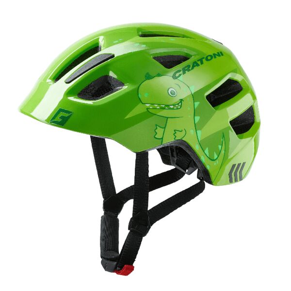 

Велошлем детский Cratoni Maxster "Динозаврики" XS-S (46-51 см) зелёный