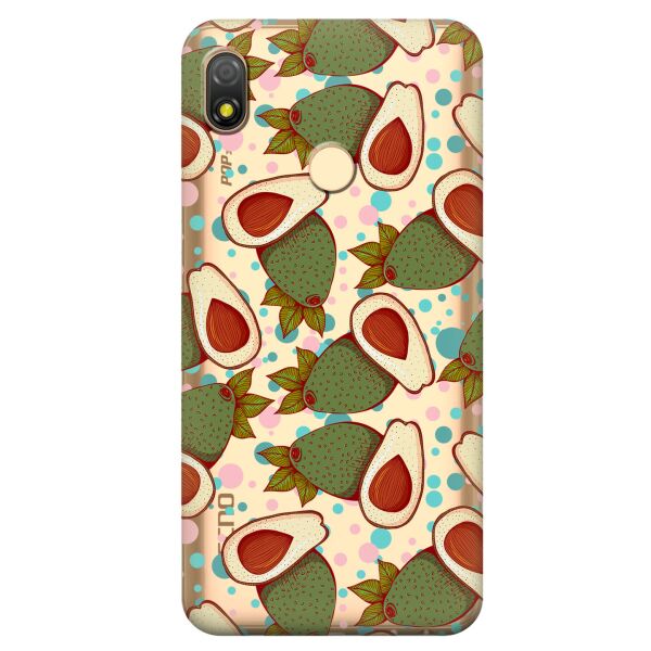 

Прозрачный силиконовый чехол iSwag для Tecno Pop 3 с рисунком - Авокадо (KS10110)