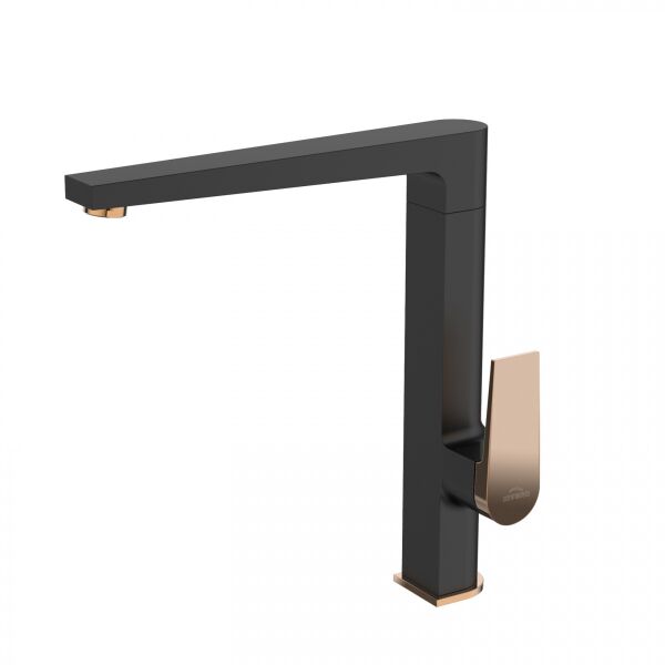 

Смеситель для кухни Invena Midnight BZ-35-014 черный / золотой