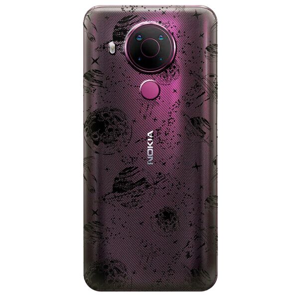 

Прозрачный силиконовый чехол iSwag для Nokia 5.4 с рисунком - Космос (KS10563)