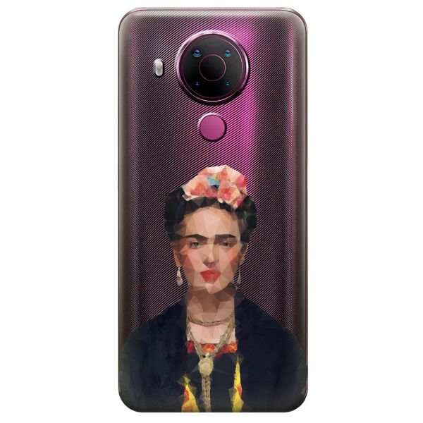 

Прозрачный силиконовый чехол iSwag для Nokia 5.4 с рисунком - Фрида Кало (KS10617)