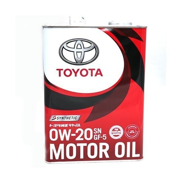 

Моторное масло Toyota Motor Oil 0W-20 4л