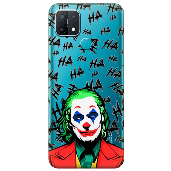 

Прозрачный силиконовый чехол iSwag для OPPO A15s с рисунком - Джокер (KS11218)