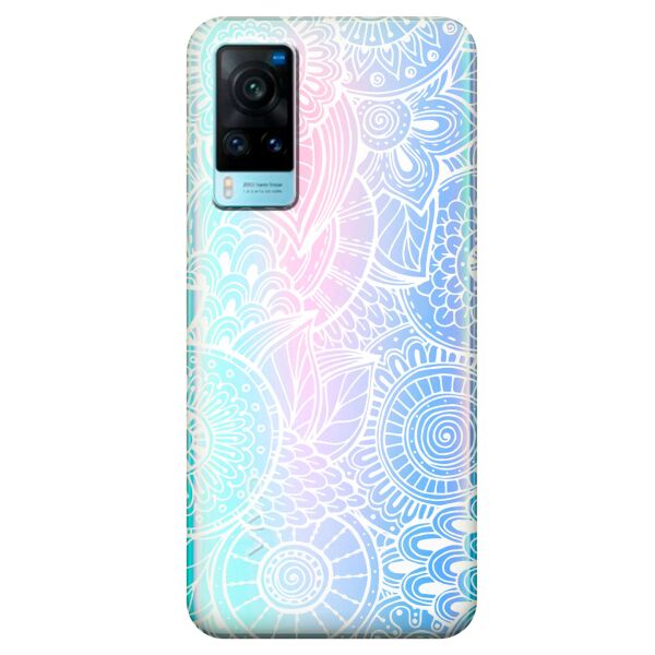 

Прозрачный силиконовый чехол iSwag для Vivo X60 с рисунком - Золотая мандала (KS10632)
