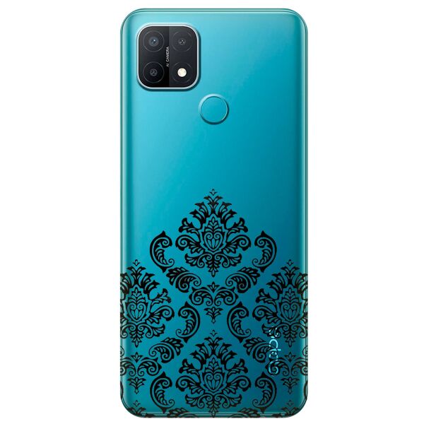 

Прозрачный силиконовый чехол iSwag для OPPO A15 с рисунком - Мандала (KS11251)