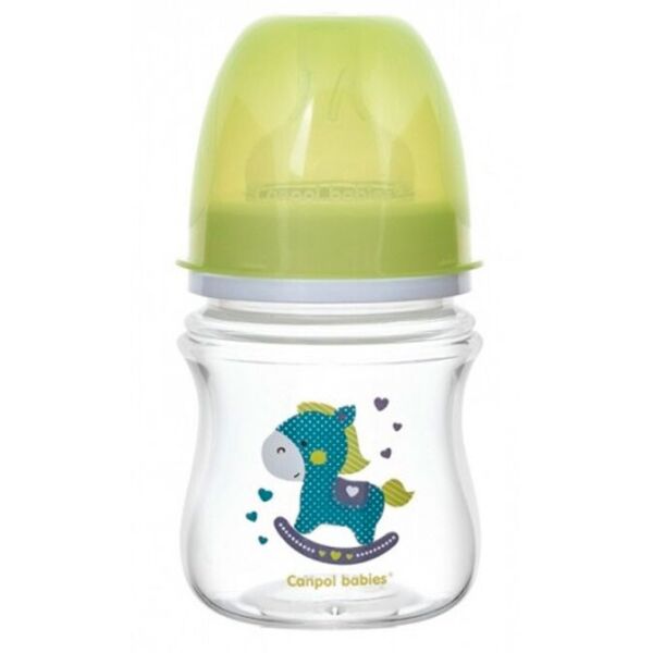 

Бутылка с широким отверстием, антиколикова EasyStart, 120 мл, зеленая лошадка, Canpol babies