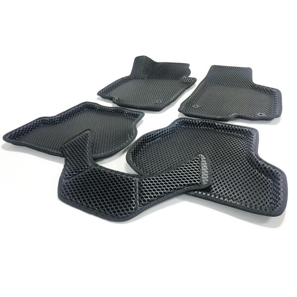 

Коврики в салон Skoda Octavia (A5)/Volkswagen Golf V/VI/Jetta 2004- чёрные 3D-EVA, 5шт