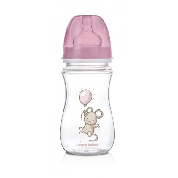 

Бутылочка с широким горлышком Little Cutie, 240 мл, розовая, Canpol babies