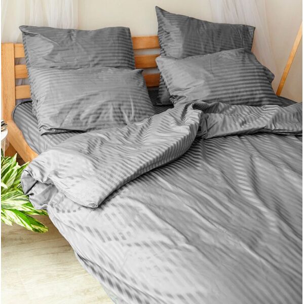 

Комплект постельного белья Dobryi Son Home Line Блэк Страйп двуспальный (H04D)