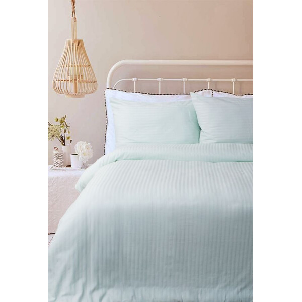 

Комплект постельного белья Lotus Отель - Сатин Страйп ментоловый 1*1 полуторный (Турция)