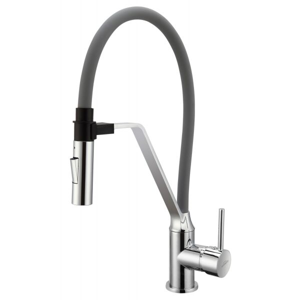 

Смеситель для кухни Invena Magnetic BZ-30-L05 серый