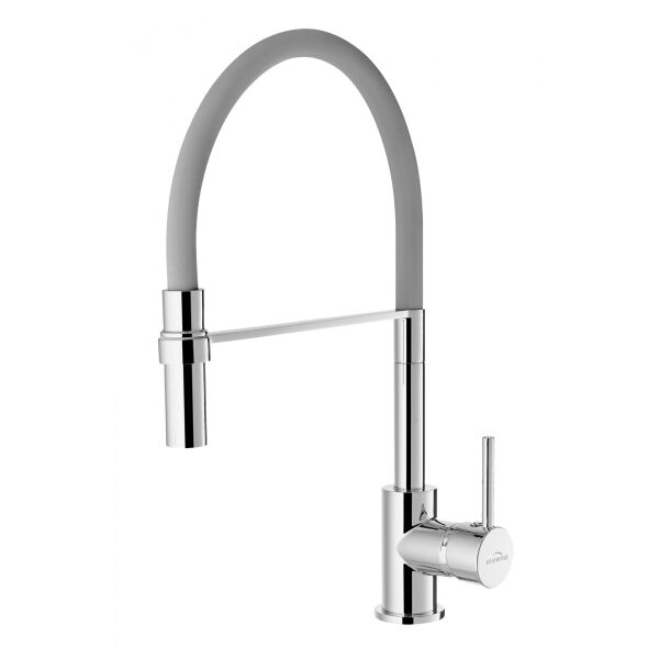 

Смеситель для кухни Invena Kameleon BZ-29-L05 серый