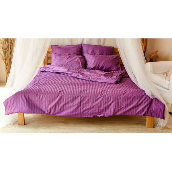 

Комплект постельного белья Dobryi Son Home Line Пурпур Страйп Евро (H07E)