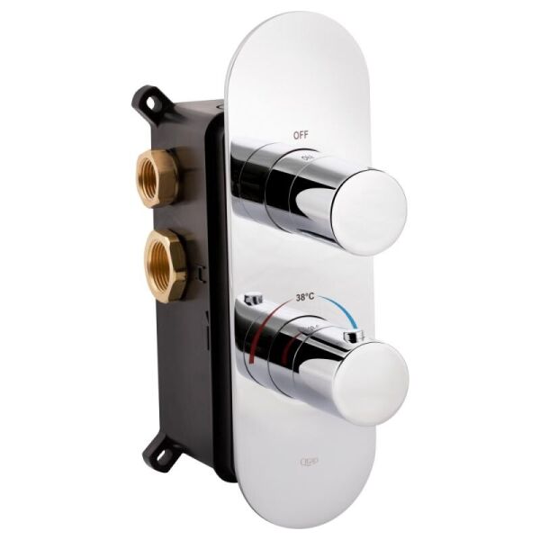 

Смеситель термостатический скрытого монтажа для душа Qtap Votice 65T105OGC