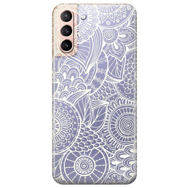 

Прозрачный силиконовый чехол iSwag для Samsung Galaxy S21 Plus с рисунком - Золотая мандала (KS11007)