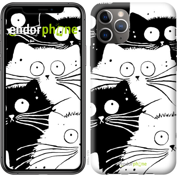 

Чехол на iPhone 11 Pro Max Коты v2 3565u-1723, Силикон