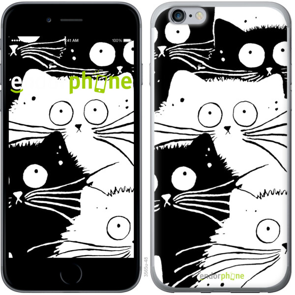 

Чехол на iPhone 6 Plus Коты v2 3565t-48, 2D пластик
