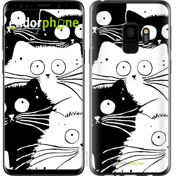 

Чехол на Samsung Galaxy S9 Коты v2 3565t-1355, 2D пластик